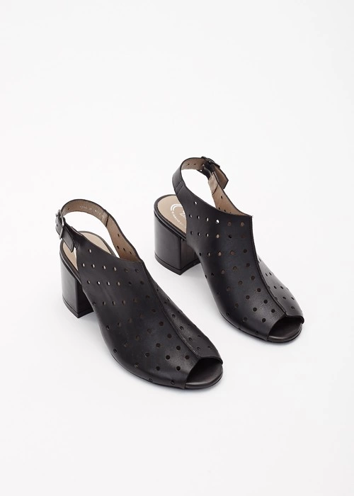 Czarne sandały damskie