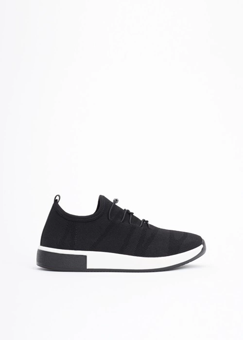 Czarne sneakersy damskie